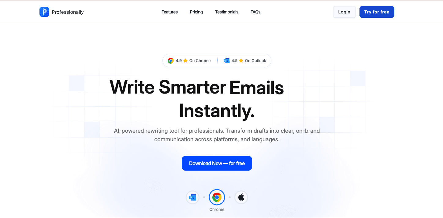 Professionally product interface